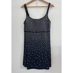 Great Lengths Swimdress Womens 16 Polka Dot One Piece Swimsuit Padded Bathing Su